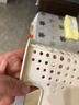 名创优品同款 杂物收纳筐塑料桌面收纳盒厨房橱柜零食玩具整理筐 奶油色高款大号 实拍图