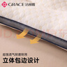 洁丽雅（Grace）枕芯枕头 颈椎枕分区针织按摩枕水立方中枕45*70cm 白色 单只装 实拍图