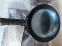 阎铁匠章丘炒锅铁锅 无涂层锻打炒菜锅老式物理不粘锅家用镜面款已开锅 镜面锅把一体32CM圆底 32cm 实拍图