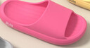 朴西新款EVA踩屎感厚底拖鞋女士居家室内情侣拖鞋男 树莓红 37-38 实拍图