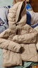 森马（Semir）轻松羽绒|90鸭绒羽绒服女冬季短款宽松花苞连帽甜美三防保暖外套 橡皮粉（白鸭绒）61216 M 实拍图