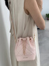 CHARLES&KEITH绗缝菱格链条水桶包双肩包包女包女友生日礼物CK2-10701506 Light Pink浅粉色 M 实拍图