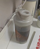 贝瑟斯 摇摇杯水杯运动健身水杯奶昔杯子代餐杯蛋白粉搅拌杯子680ML白色 实拍图
