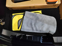 美家日记抹布 黄灰双面抹布75*35cm*2条洗车毛巾擦车抹布吸水纤维绒清洁巾 实拍图