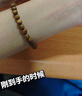 普陀山绿檀木手串檀木檀香佛珠手链盘玩高密度念珠男女情侣送人生日礼物 实拍图