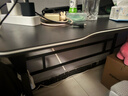 甄严选电脑桌台式电竞桌椅套装组合桌子办公家用桌学习桌书房书桌写字桌 【黑架+黑碳纤纹面】单桌120*60 实拍图