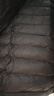 网易严选90鸭绒轻薄羽绒服保暖0压感排骨羽绒内胆防泼水蓄热抗菌外套 A款25新品90鲜绒立领-水墨黑 XL 实拍图