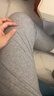 婧麒（JOYNCLEON）孕妇裤春秋打底裤外穿运动瑜伽安全休闲裤子秋 浅灰XXLJyk130631 实拍图