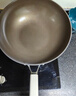 荣事达（Royalstar）陶瓷炒锅不粘锅家用炒菜锅铁不粘有钛锅燃气灶电磁炉30带蒸屉 实拍图
