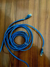 万级超六类网线非屏蔽【国标23AWG-0.57mm无氧纯铜芯】CAT6A万兆高速网络工程家装布线一箱线30米 蓝色 实拍图