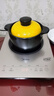 电磁炉专用砂锅耐高温炖锅家用煲汤明火燃煤气两用瓦罐陶瓷煲沙锅 黄盖 1人份 1500ml 实拍图