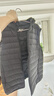雪中飞经典新款基础舒适轻薄羽绒便捷短款保暖羽绒小马甲轻盈便携舒适 宝石黑|8086-男 XL 175/96A 实拍图