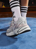 adidas「贝果鞋」adidas ASTIR厚底增高网面老爹鞋阿迪达斯三叶草   灰色   38 实拍图