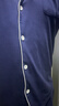 京东京造【10A抑菌】A类一等品50支纯棉睡衣男睡衣秋冬情侣家居服绀青XL 实拍图