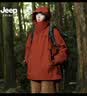 JEEP SPIRIT吉普【朱雀红】三合一冲锋衣女2026新款秋冬风衣外套防水大码登山 朱雀红【单冲无内胆】男女同款 S【95-110斤】 实拍图