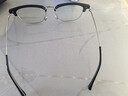 CAPONI纯钛近视眼镜理工男超轻半框变色防蓝光平光镜女斯文眉形可配度数 实拍图