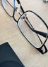 依视路（ESSILOR） 钻晶系列高清耐磨防蓝光近视超薄镜片专业配度数眼镜架男女镜框 金属-全框-2062GY-透明灰 镜框+依视路A4防蓝光1.60现片 实拍图