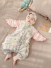 威尔贝鲁（WELLBER）恒温睡袋婴幼儿1-3岁竹棉睡衣秋冬儿童宝宝防踢被子厚夹棉 绮梦S 实拍图