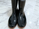 回力女士中筒雨鞋成人雨靴胶鞋套鞋防水鞋水靴HXL53-B 黑色中筒 37 实拍图