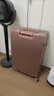 梵地亚行李箱男24英寸大容量拉杆箱飞机旅行箱包密码箱女皮箱子玫瑰金 实拍图