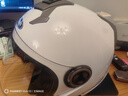 野马（YEMA）3c认证623S电动车头盔男摩托车安全帽女冬季双镜片半盔 四季通用 均码 白色配透明镜片 实拍图