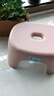椅子奶油风家用小凳子加厚塑料凳可叠放耐用儿童凳学生寝室矮凳 樱花粉1个 实拍图