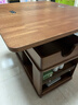 和暄实木可移动茶几家用折叠升降可储物边柜多功能带轮沙发边几小推车 乐旭-新款【胡桃色】 实拍图