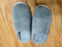 京东京造【温暖御寒】秋冬拖鞋防滑室内毛绒保暖棉拖鞋男士深灰色44-45 实拍图