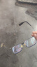 WAN XIN 新款 1.67超薄高清防蓝光镜片男可配度数送商务眼镜框女Z 56118透明蓝 超轻盈8.9克 配万新1.60较薄非球面树脂镜片 实拍图