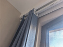水星家纺免打孔窗帘遮光卧室全遮光布杆子全套隔音飘窗遮阳帘3.6x2.0m蓝色 实拍图