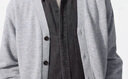优衣库男装女装柔软绵羊毛V领针织开衫/毛衣毛衫外套25新款478547 04 烟灰色 L /175/100A 实拍图