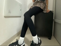 茉寻【Angelababy同款】女款高腰百搭显瘦保暖格雷系灰色打底袜裤 【单条-烟灰色】踩脚款 均码 超厚绒（适合-5-10℃） 实拍图