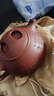 百年利永 宜兴紫砂壶纯全手工原矿清水泥牛盖石瓢壶功夫茶具泡茶壶340ml 实拍图