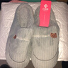 洁丽雅棉拖鞋男士秋冬季室内居家用防滑加绒保暖耐磨厚底踩屎感毛拖鞋女 灰色 42-43 （适合41-42码) 实拍图