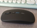 英菲克（INPHIC）M1无线鼠标可充电办公蓝牙三模电量显示静音便携适用于惠普华硕苹果IPAD笔记本电脑无限轻音 【蓝牙三模电量显示版-无线轻音】Ty-C充电磨砂黑 实拍图