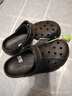 CROCS卡骆驰洞洞鞋贝雅男鞋女鞋轻便耐磨一脚蹬拖鞋休闲鞋|10126 黑色-001 40 (250mm) 实拍图
