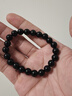 雅薇妮纯黑乌金天然黑曜石手链男士女款貔貅佛珠手串本命年饰品 黑曜石手串全珠款8mm 实拍图