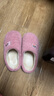 大嘴猴（Paul Frank）棉拖鞋男女情侣时尚简约厚底家居保暖冬季拖鞋PF6661紫色250 实拍图