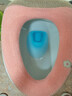 百字家用O型通用坐便套针织马桶垫水洗坐垫四季坐便垫加厚马桶圈2只装 实拍图