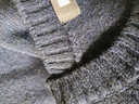 优衣库男装女装柔软绵羊毛圆领针织衫/长袖毛衣毛衫25新款478541 69 藏青色 L /175/100A 实拍图