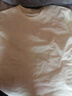 马登工装美式300G重磅纯棉T恤男米白色圆领长袖春秋打底衫男士卫衣 米白色 L 实拍图