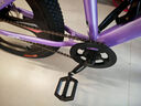 凤凰山地自行车男女变速山地车碟刹青少年儿童自行车学生单车 星际 粉紫【单速+三刀轮】 22寸【适合130-170cm】 实拍图