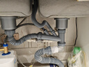 潜水艇（Submarine） 厨房下水管水槽洗菜盆下水器防臭排水管道单双槽洗菜池提篮套装 双槽下水+110提篮*2 实拍图