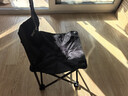 野徒者户外折叠椅子便携式板凳钓鱼椅美术生休闲马扎摆摊露营折叠桌椅子 大号-耀夜黑+收纳袋 便携露营桌椅 实拍图