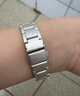 iboann适用apple watch s9表带不锈钢S10苹果手表表带s11金属iwatch ultra2/1女士款s7/s6/se手表带X 星光-透气凉感金属·细款小方块 38/40/41/42表 实拍图