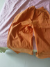 DGOV休闲裤女夏季亚麻裤女2025新款宽松棉麻裤垂感高腰休闲直筒裤子女 橙色【麻料】 L 【建议106-120斤】 实拍图