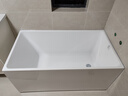 浪鲸（SSWW）卫浴一体成型独立式小户型浴缸家用成人亚克力深泡方形泡澡浴池缸 1.3米独立式浴缸 晒单实拍图