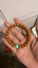 彩荷猴头正圆雕刻老型桶珠手捻核桃手串单圈文玩男女士佛珠手串链 【特级全品小凤仙】老型桶绿配珠 实拍图