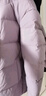 坦博尔羽绒服女短款秋冬连帽宽松保暖女士外套厚TD236356 芝袊紫 170  实拍图