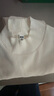优衣库女装罗纹高领T恤/长袖小高领内搭25秋冬新款479588 00 白色 M /160/84A 实拍图